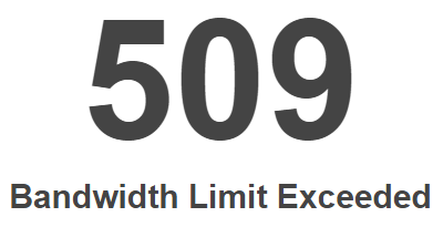 509 Bandwidth Limit Exceeded Hatası Çözümü