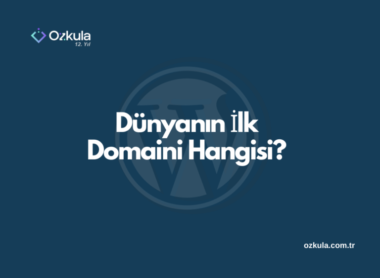 Dünyanın İlk Domaini Hangisi?