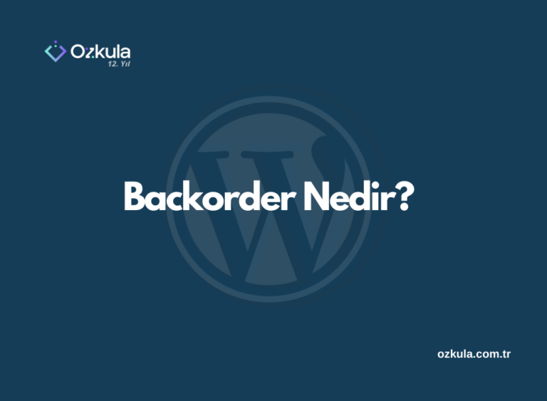 Backorder Nedir?