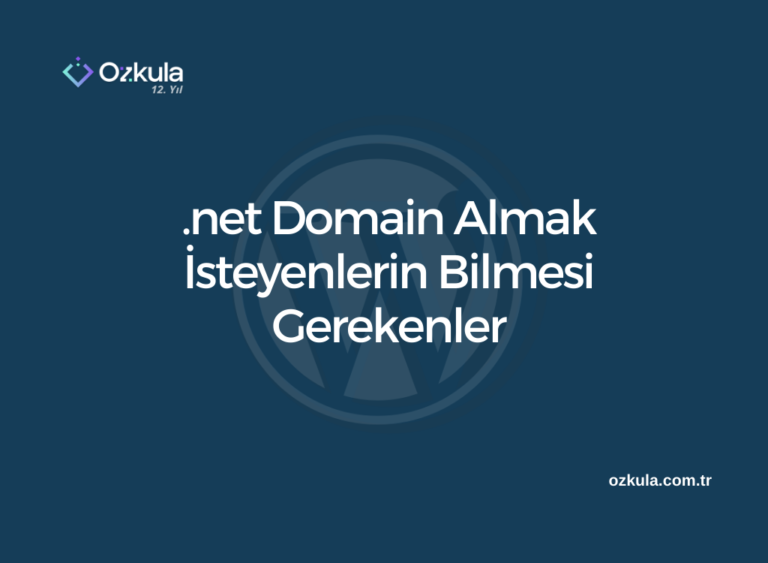 .net Domain Almak İsteyenlerin Bilmesi Gerekenler