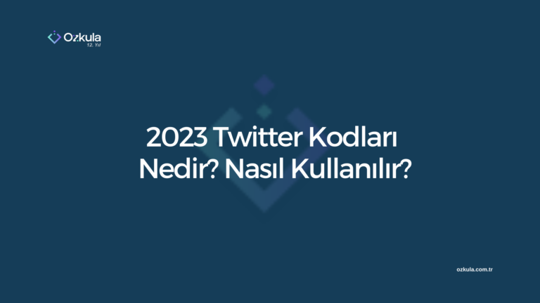 2023 Twitter Kodları Nedir? Nasıl Kullanılır?