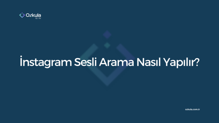 İnstagram Sesli Arama Nasıl Yapılır?