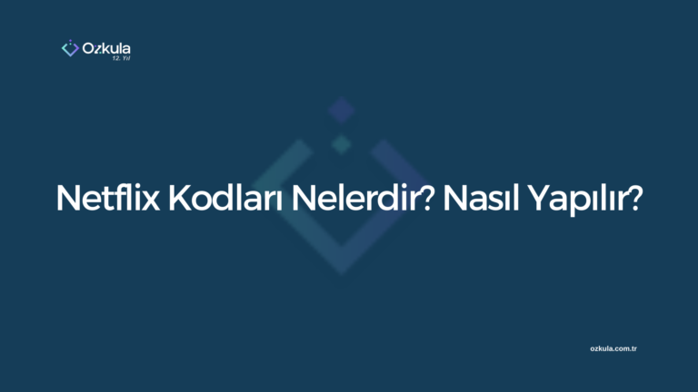Netflix Kodları Nelerdir? Nasıl Yapılır?
