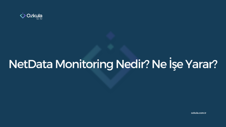NetData Monitoring Nedir? Ne İşe Yarar?