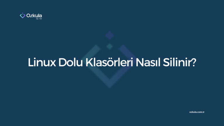 Linux Dolu Klasörleri Nasıl Silinir?