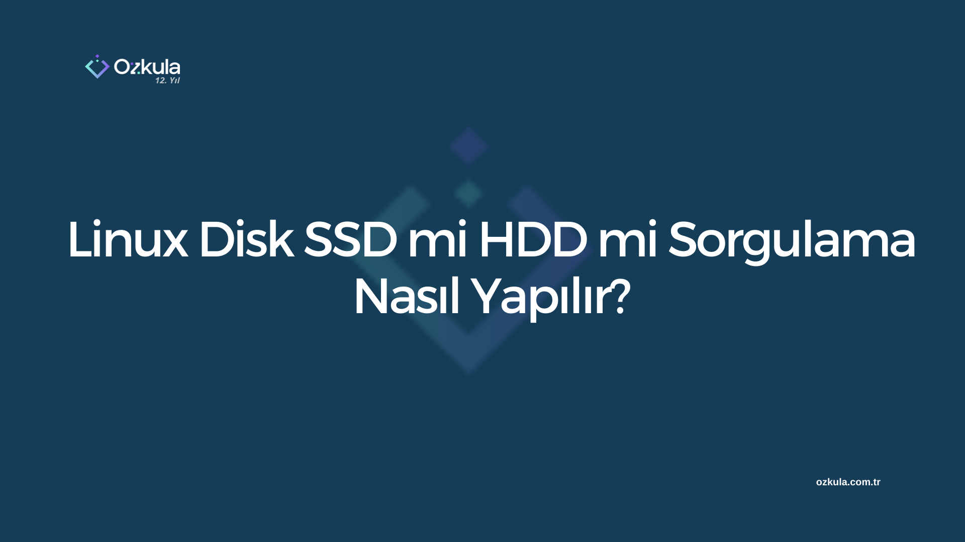 Linux Disk SSD mi HDD mi Sorgulama Nasıl Yapılır?